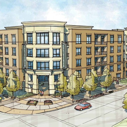 Rendering of The Xenia Apartment Complex in Golden Valley, Minnesota