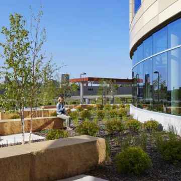 Exterior view of Fortune 500 Courtyard